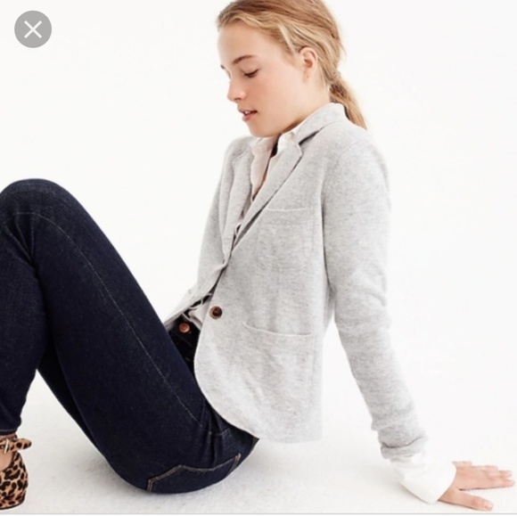 J Crew Cropped Knit Blazer | Poshmark